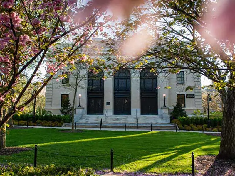 View of Schwab Auditorium