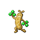 Imagen de Sudowoodo hembra en Pokémon Diamante y Perla