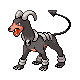 Imagen de Houndoom hembra en Pokémon Diamante y Perla