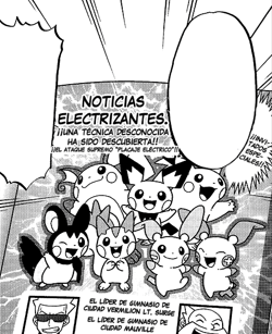 Pichu en la revista.