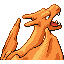 Imagen posterior de Charizard en la tercera generación