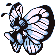 Imagen de Butterfree en Pokémon Rojo y Azul