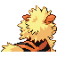 Imagen posterior de Arcanine en la tercera generación