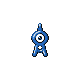 Imagen de Unown variocolor en Pokémon Diamante y Perla