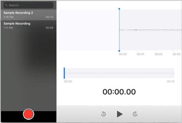 finalize a gravação de audio