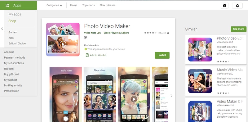 photo video maker with music app