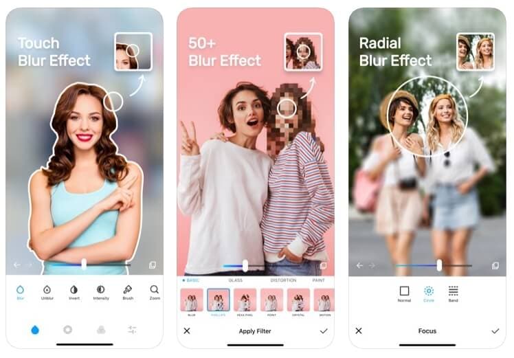 Blur Photo App for iOS 