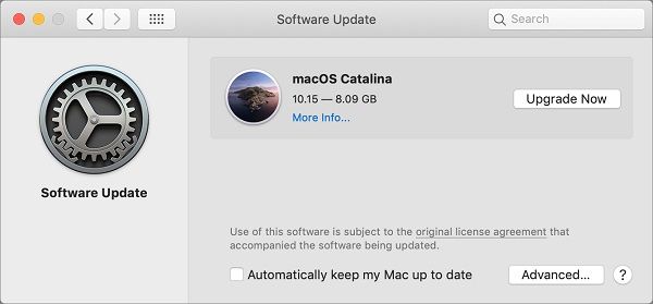 MacBook Software Update