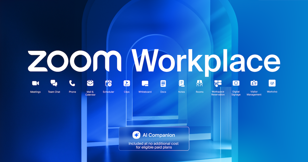 O Zoom Workplace chegou! Vamos reimaginar o trabalho de equipe usando uma plataforma de colaboração com tecnologia de IA