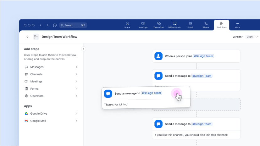 探索 Zoom Workflow Automation (測試版)