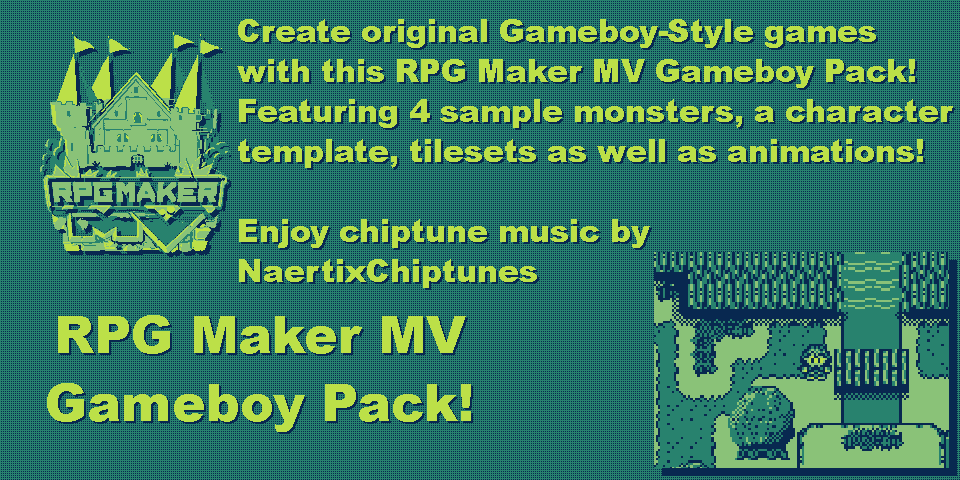 RPG Maker MV Gameboy Pack (RMBoy) [  Palette Plugin!]