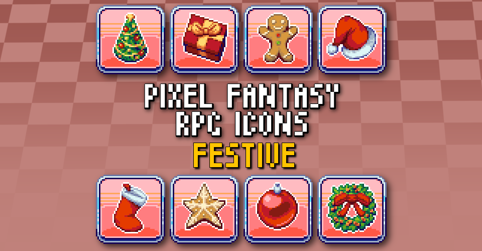 PIXEL FANTASY RPG ICONS - Festive