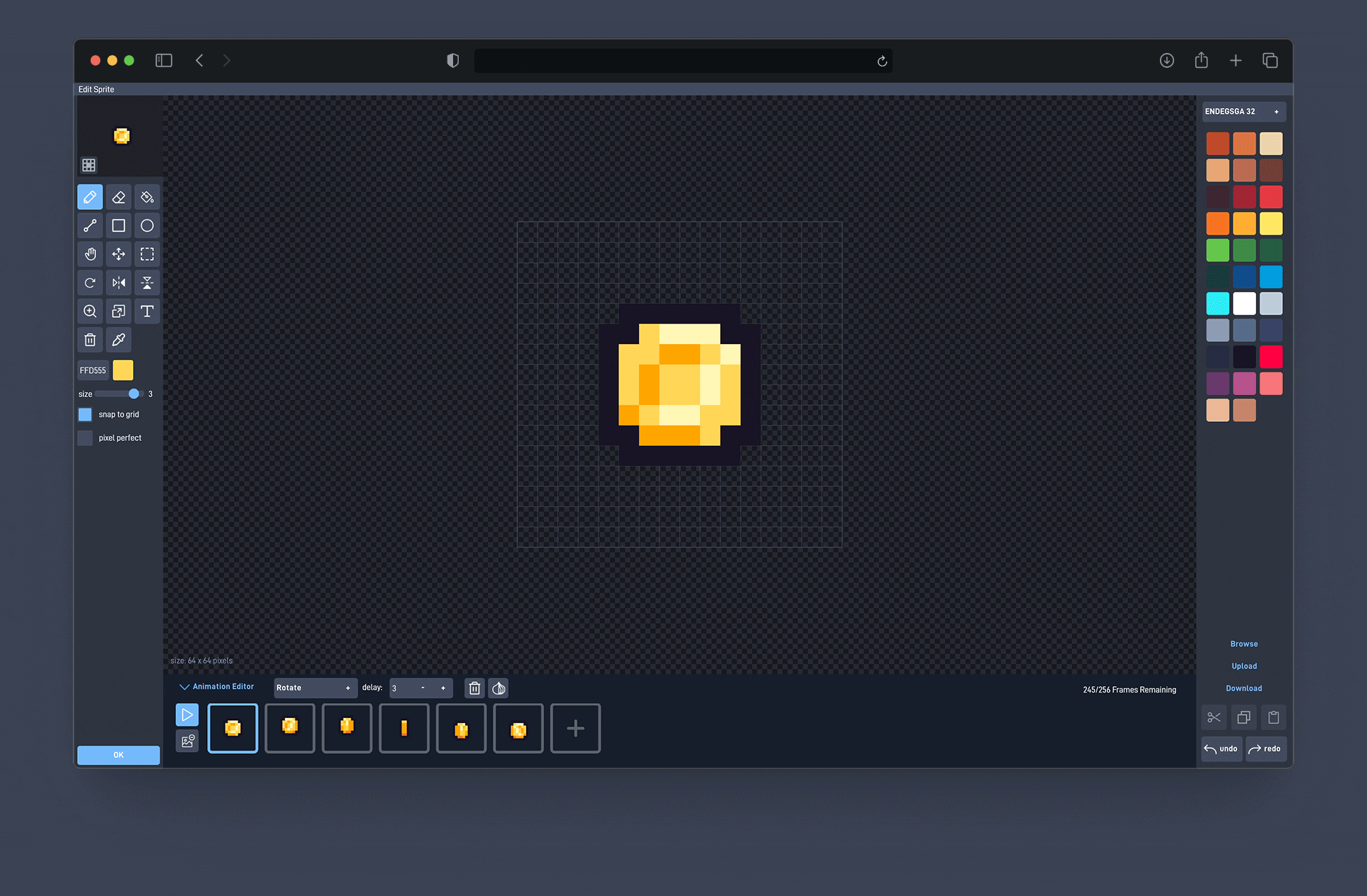 Flowlab Game Engine - Sprite & Animation Editor