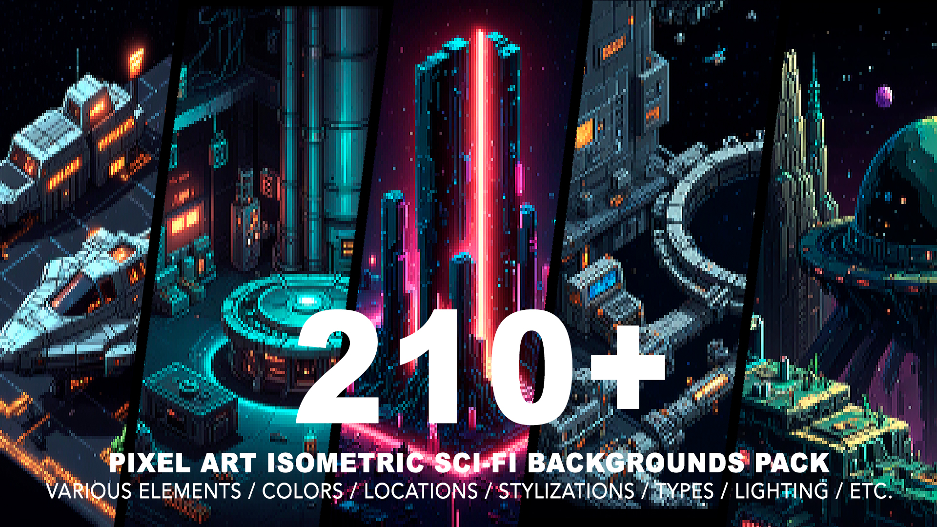 210  SCI-FI ISOMETRIC BACKGROUNDS