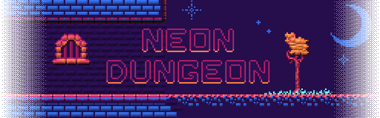 Neon Dungeon - sidescroller asset pack [16x16] (8 colors   normal maps)