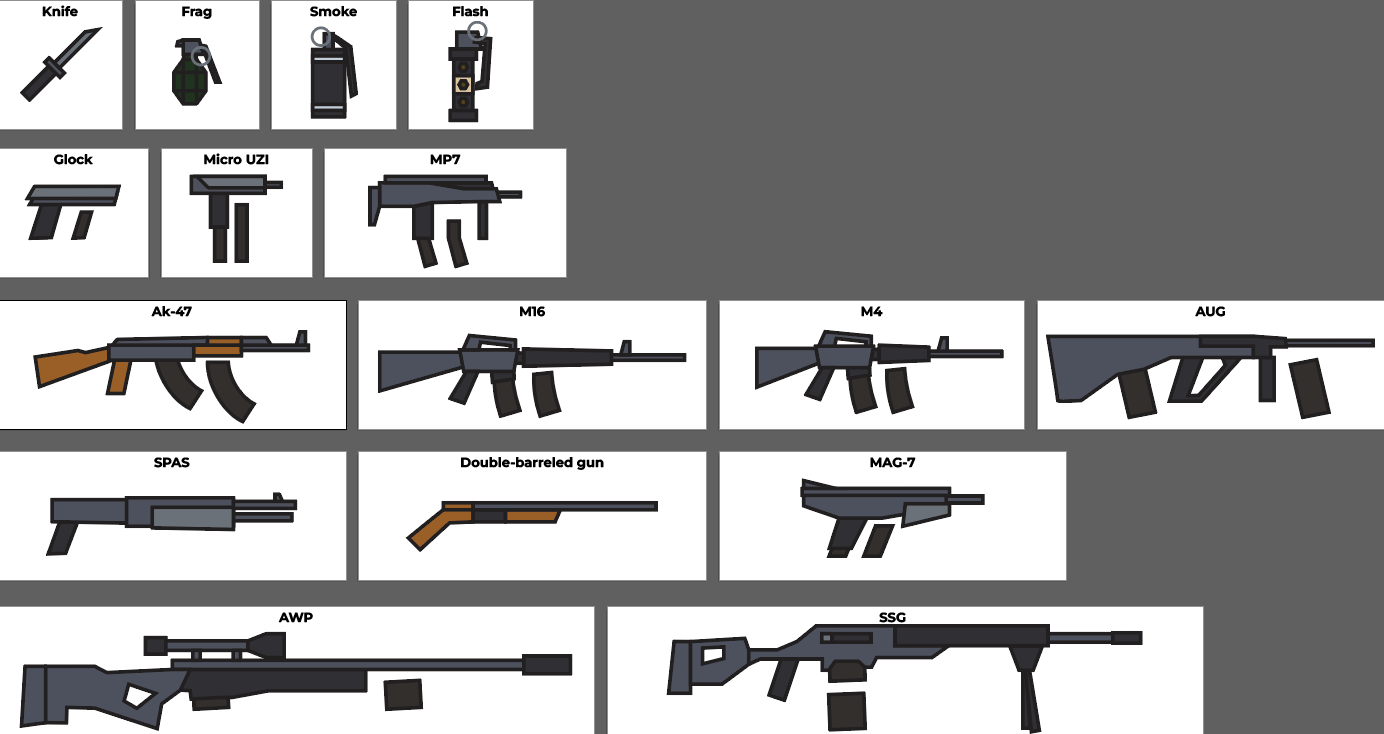 Weapons 2D Assets