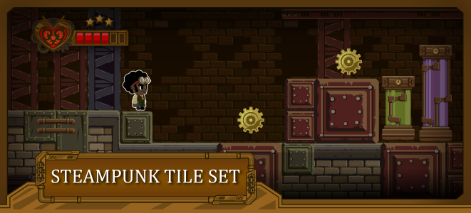 Steampunk Side Scroller Tile Set