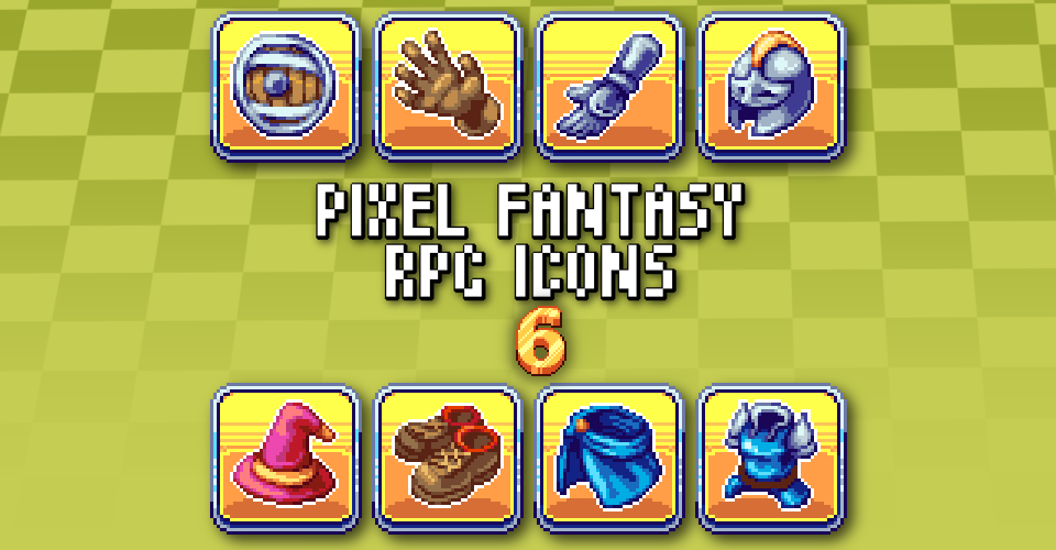 PIXEL FANTASY RPG ICONS - PACK 6