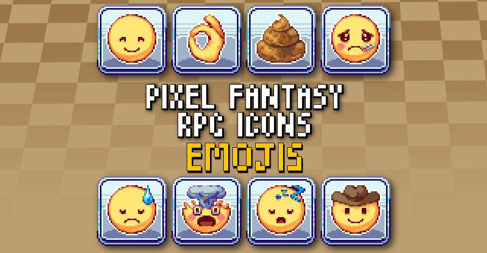 PIXEL FANTASY RPG ICONS - Emojis