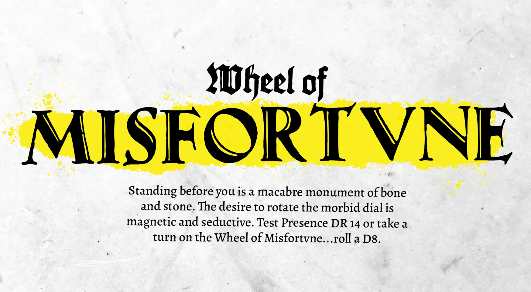 Wheel of Misfortvne