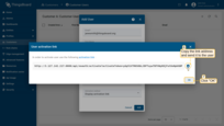 If you selected the option "Show activation link", copy the link address and send it to the user. Click "OK";