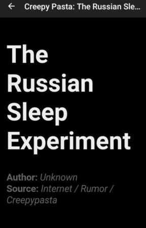 The Russian Sleep Experiment  by breakingbenjerman