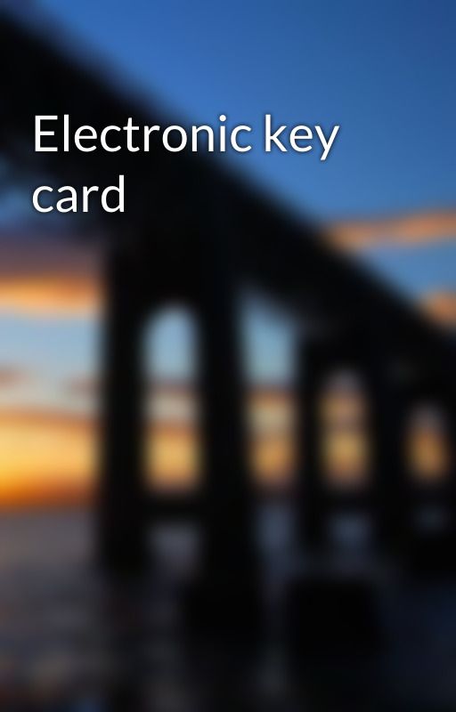 Electronic key card by shop64fox