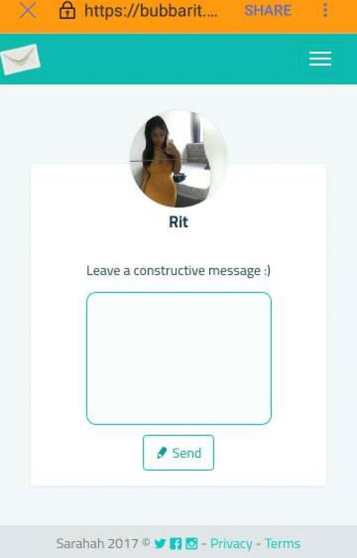 Sarahah by BubbaRit