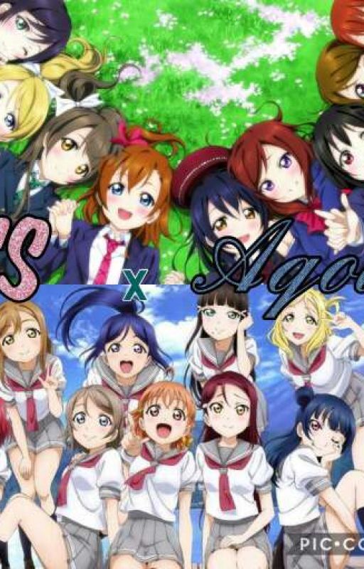  μ's x Aqours (The meet of the Two Goddesses) by peach_pengu