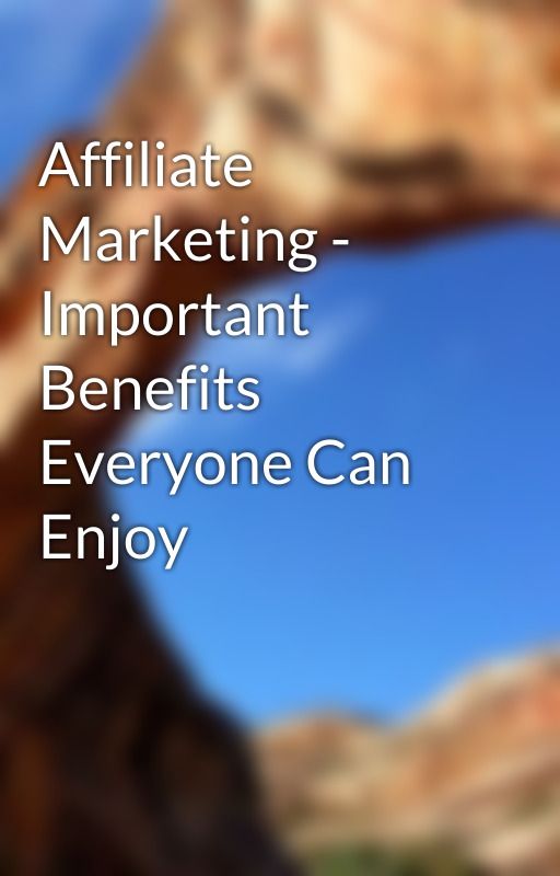 Affiliate Marketing - Important Benefits Everyone Can Enjoy by dirk7pet