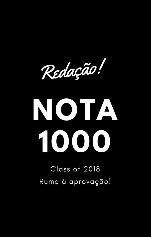 Redação Nota 1000 by annapontocom