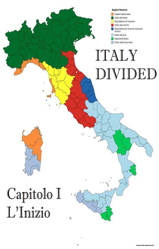 ITALY DIVIDED - Capitolo I L'INIZIO by Mappatore_Sorrentino