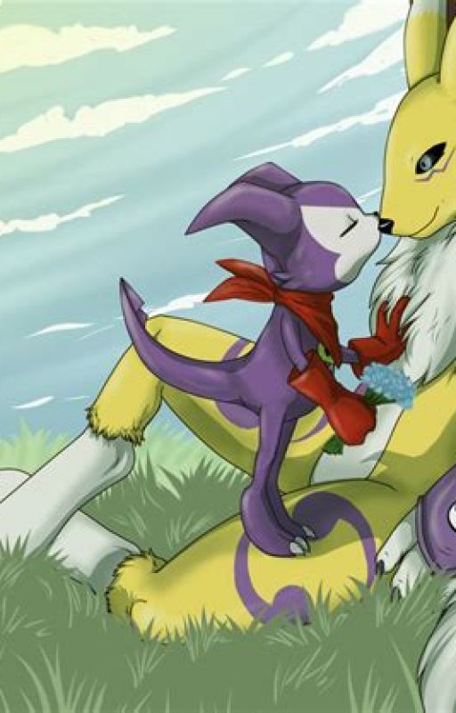 Renamon x impmon by Kittycat123456789011