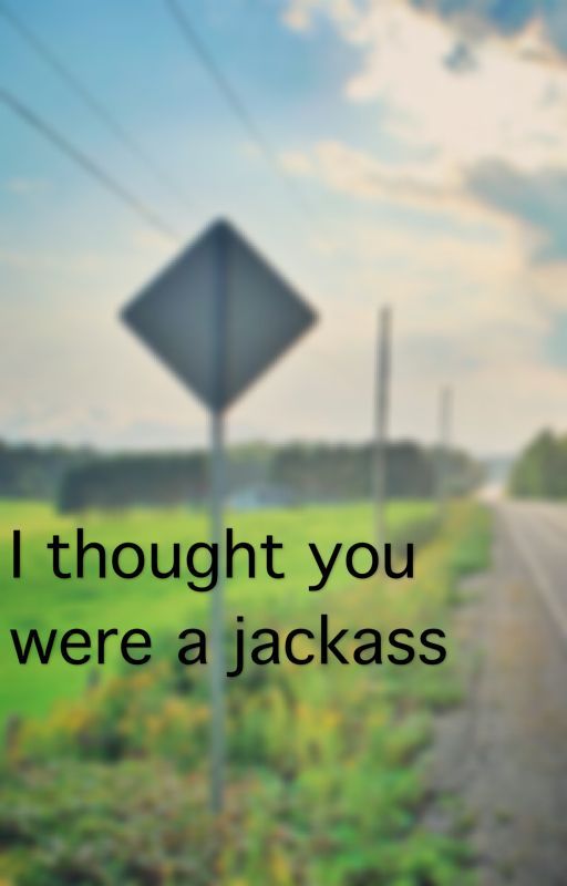 I thought you were a jackass by BlindAsAMatt