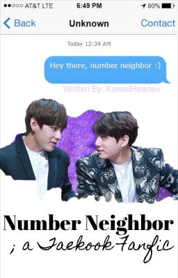 Number Neighbor - Taekook Fanfic cover