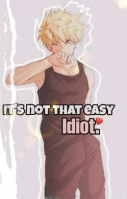 "It's not that easy, idiot." ( Bakugo X reader ) (DISCONTINUED) cover