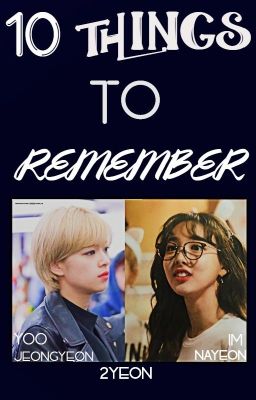 10 THINGS TO REMEMBER [2YEON] cover