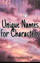 ✔️Unique Names for Characters by peachqsapphire