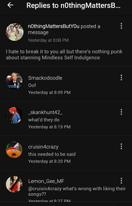 What is wrong with Mindless Self Indulgence? by -nogoodlefttogive-