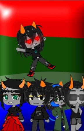 The Team: KARKAT, Kanaya, T3R3Z1, D - - > Equius And :33< Nepeta. by allephlampri