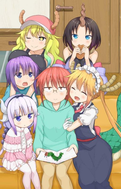 Crew Maid dragon (kobayashi-san chi no maid dragon) by Kanna_MaidDragon