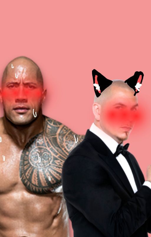 Dwayne Johnson x pitbull by Bloodyshoess