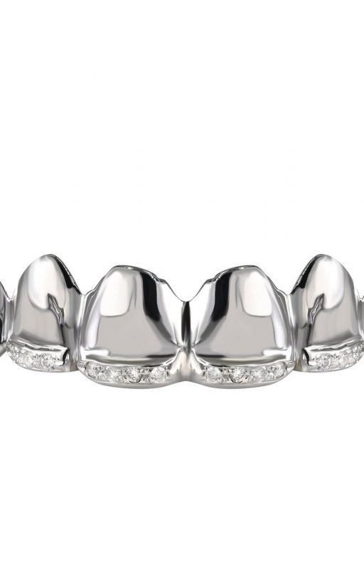 GOLD 6 TEETH DIAMOND LINE GRILLS by designgoldrush