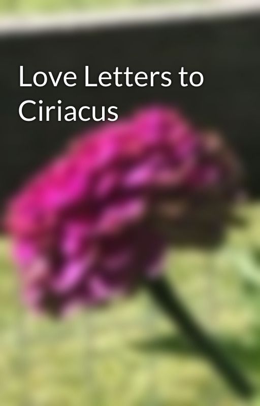 Love Letters to Ciriacus by aKindling