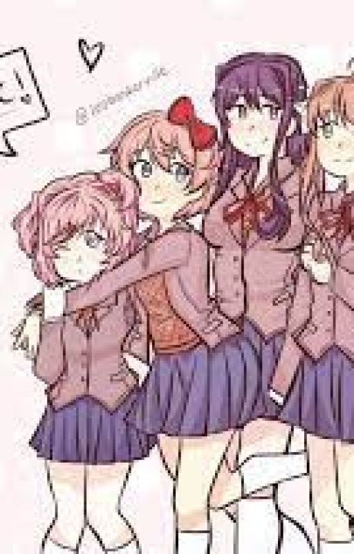 Overlapping writing(Doki Doki LITERATURE CLUB POLYAMORY THINGY I GUESS) by Crimsalwaysawake