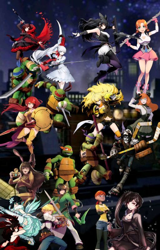 TMNT X RWBY by Dkc25chatmanDkc2