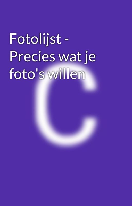 Fotolijst - Precies wat je foto's willen by ccfotolij