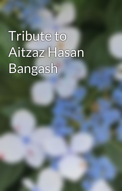 Tribute to Aitzaz Hasan Bangash by TheAnalogyQueen