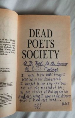 Dead Poets Society: the play cover