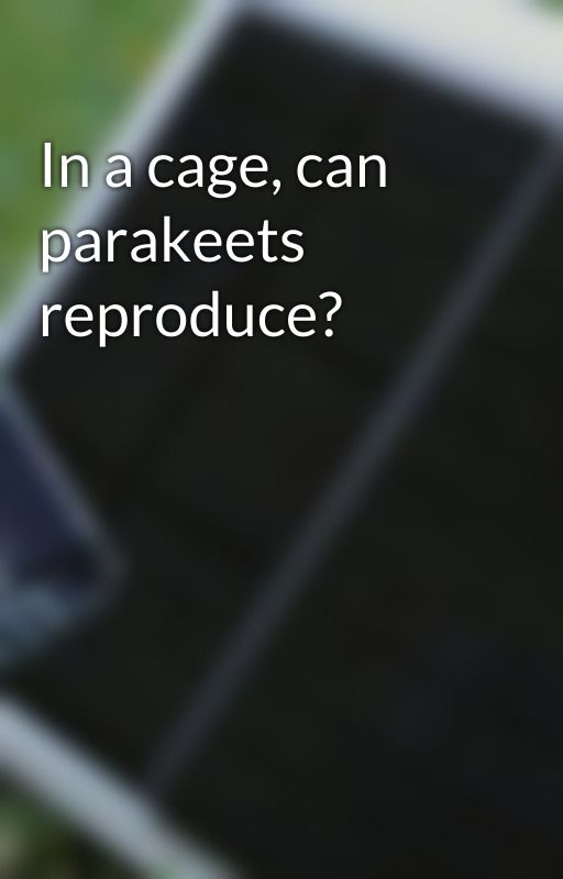 In a cage, can parakeets reproduce? by moyna1